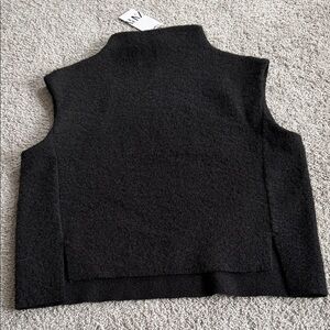 Zara Black Turtleneck Sweater Vest